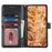 For Google Pixel 8 Case Textured Leather Wallet Phone Cover with Strap - Black - 2