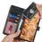For Google Pixel 8 Case Textured Leather Wallet Phone Cover with Strap - Black - 6