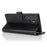 For Samsung Galaxy S24 Ultra Stand Case Textured Leather Wallet Phone Cover with Strap - Black - 4