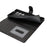 For Samsung Galaxy S24 Ultra Stand Case Textured Leather Wallet Phone Cover with Strap - Black - 7