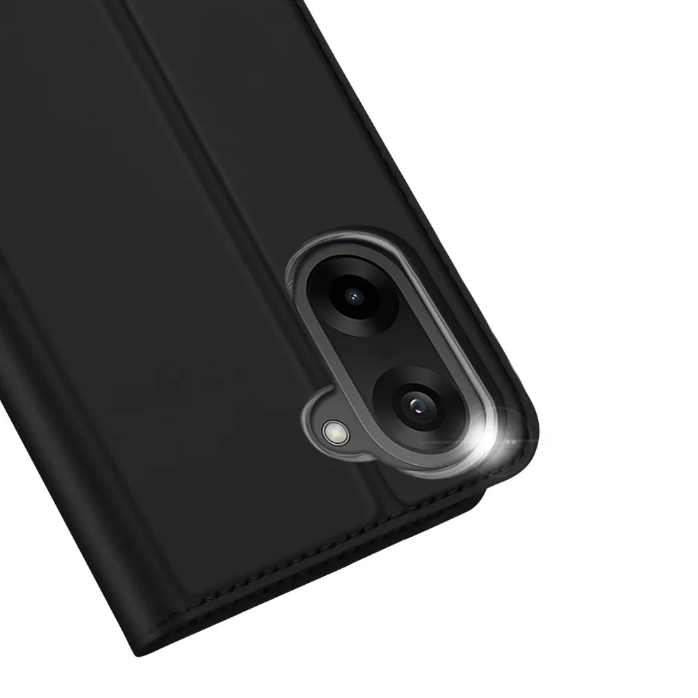 DUX DUCIS For OnePlus Ace 5 Racing 5G / OnePlus Nord CE5 5G Case  Skin Pro Series Leather Stand Cover Card Holder - Black - 3