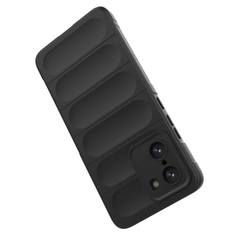 WANLONFENG For OnePlus Nord CE5 5G / OnePlus Ace 5 Racing 5G TPU Case  HD Series Anti Slip Phone Cover with Tempered Glass - Black - 3