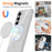 For Samsung Galaxy S25 FE Magnetic Case TPU Phone Back Cover with Lanyard - White - 2