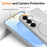 For Samsung Galaxy S25 FE Magnetic Case TPU Phone Back Cover with Lanyard - White - 3