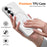 For Samsung Galaxy S25 FE Magnetic Case TPU Phone Back Cover with Lanyard - White - 6