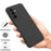 For Samsung Galaxy M36 5G Liquid Silicone Case Phone Back Cover with Hand Strap - Black - 2