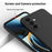 For Samsung Galaxy M36 5G Liquid Silicone Case Phone Back Cover with Hand Strap - Black - 4