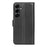For Samsung Galaxy S25 FE Case Litchi Texture Shockproof Leather Wallet Phone Cover - Black - 3