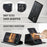 CASEME For Samsung Galaxy S22 Ultra 5G Case  C49 Magnetic Case RFID Blocking Detachable Wallet Leather Phone Cover - Black - 5