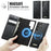 CASEME For Samsung Galaxy S22 Ultra 5G Case  C49 Magnetic Case RFID Blocking Detachable Wallet Leather Phone Cover - Black - 6