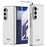 GKK For Samsung Galaxy Z Fold7 5G Case Hard PC + Tempered Glass Anti-Scratch Phone Cover - Silver - 1