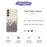 For Samsung Galaxy A16 5G  /  4G Case Grey Flowers Pattern Printing Straight Edge TPU Phone Back Cover - Beige - 2