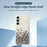 For Samsung Galaxy A16 5G  /  4G Case Grey Flowers Pattern Printing Straight Edge TPU Phone Back Cover - Beige - 3