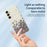 For Samsung Galaxy A16 5G  /  4G Case Grey Flowers Pattern Printing Straight Edge TPU Phone Back Cover - Beige - 4