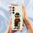 For Samsung Galaxy A16 5G  /  4G Case Cool Bear Pattern Printing Straight Edge TPU Phone Back Cover - Beige - 6