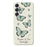 For Samsung Galaxy A16 5G  /  4G Case Green Butterfly Pattern Printing Straight Edge TPU Phone Back Cover - Beige - 1