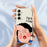 For Samsung Galaxy A16 5G  /  4G Case Make Faces Kid Pattern Printing Straight Edge TPU Phone Back Cover - Beige - 6
