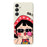 For Samsung Galaxy A16 5G  /  4G Case Cute Kid Pattern Printing Straight Edge TPU Phone Back Cover - Beige - 1