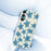 For Samsung Galaxy A16 5G  /  4G Case Blue Turtle Pattern Printing Straight Edge TPU Phone Back Cover - Beige - 5