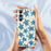 For Samsung Galaxy A16 5G  /  4G Case Blue Turtle Pattern Printing Straight Edge TPU Phone Back Cover - Beige - 6