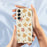 For Samsung Galaxy A16 5G  /  4G Case Leaves Pattern Printing Straight Edge TPU Phone Back Cover - Beige - 4