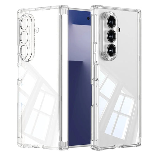 GKK For Samsung Galaxy Z Fold7 5G Case Magnetic Hinge Airbag Shockproof TPU Folding Phone Cover - Transparent - 1