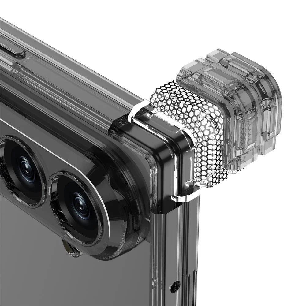 GKK For Samsung Galaxy Z Fold7 5G Case Magnetic Hinge Airbag Shockproof TPU Folding Phone Cover - Transparent - 5