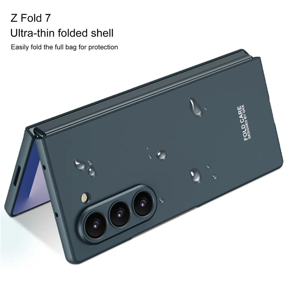 GKK For Samsung Galaxy Z Fold7 5G Case Shockproof Hard PC Folding Phone Cover (No Front Screen Film) - Green - 2