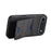 DENIOR For iPhone Air Case Card Holder Kickstand Leather + PC + TPU Phone Cover - Black - 4