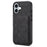 DENIOR For iPhone 17 Case Card Holder Kickstand Leather Phone Back Cover - Black - 1
