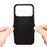 DENIOR For iPhone 17 Pro Case Card Holder Kickstand Leather Phone Back Cover - Black - 4
