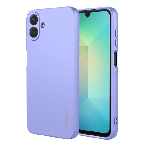 ENKAY HAT PRINCE For Samsung Galaxy A07 4G Silicone Case   Straight Edge Cell Phone Back Cover - Purple - 1