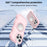 For iPhone 16 Pro Max Magnetic Case Wave Edge TPU + Acrylic Phone Cover with Mirror Kickstand - Pink - 2