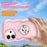 For iPhone 16 Magnetic Case Wave Edge TPU + Acrylic Phone Cover with Mirror Kickstand - Pink - 2