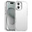For iPhone 17 Case PC + TPU + PET Matte Anti-Drop Phone Back Cover - White - 1