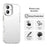 For iPhone 17 Case PC + TPU + PET Matte Anti-Drop Phone Back Cover - White - 4