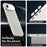 For iPhone Air Case PC + TPU + PET Matte Anti-Drop Phone Back Cover - White - 2
