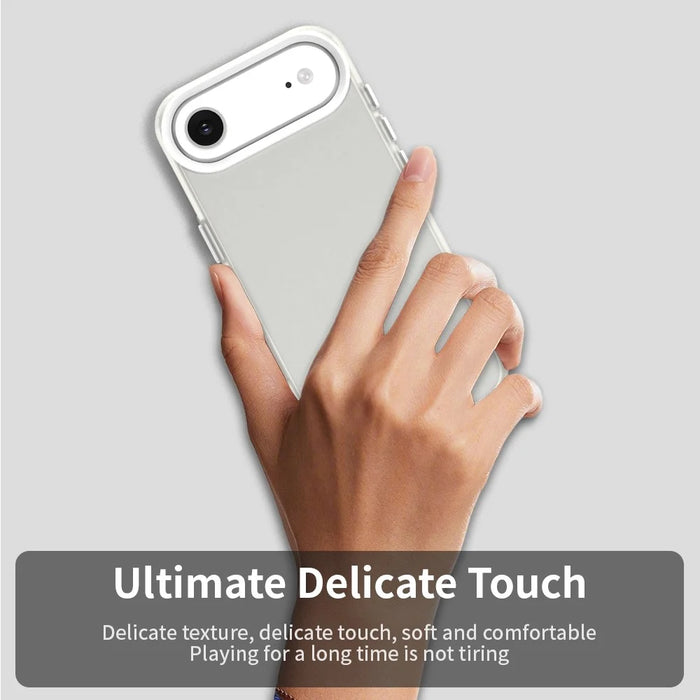 For iPhone Air Case PC + TPU + PET Matte Anti-Drop Phone Back Cover - White - 4