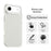 For iPhone Air Case PC + TPU + PET Matte Anti-Drop Phone Back Cover - White - 5