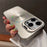 For iPhone 16 Pro Max Case Compatible with MagSafe Starry Glitter PC Phone Cover Case with Lens Frame Kickstand - Grey - 2