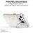 For iPhone 15 Case Compatible with MagSafe TPU + Acrylic Gradient Phone Cover with Kickstand - White - 2