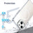 For iPhone 15 Case Compatible with MagSafe TPU + Acrylic Gradient Phone Cover with Kickstand - White - 7