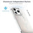 For iPhone 15 Pro Case Compatible with MagSafe TPU + Acrylic Gradient Phone Cover with Kickstand - White - 3