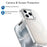 For iPhone 15 Pro Case Compatible with MagSafe TPU + Acrylic Gradient Phone Cover with Kickstand - White - 4