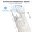 For iPhone 16 Pro Max Case Compatible with MagSafe TPU + Acrylic Phone Cover with Lens Frame Kickstand - White - 2