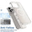For iPhone 16 Pro Max Case Compatible with MagSafe TPU + Acrylic Phone Cover with Lens Frame Kickstand - White - 6
