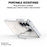 For Samsung Galaxy S25 Magnetic Case TPU + Acrylic Gradient Phone Cover with Kickstand - White - 2