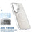For Samsung Galaxy S25 Magnetic Case TPU + Acrylic Gradient Phone Cover with Kickstand - White - 7