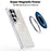 For Samsung Galaxy S25 Ultra Magnetic Case TPU + Acrylic Gradient Phone Cover with Kickstand - White - 3
