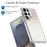 For Samsung Galaxy S25 Ultra Magnetic Case TPU + Acrylic Gradient Phone Cover with Kickstand - White - 5